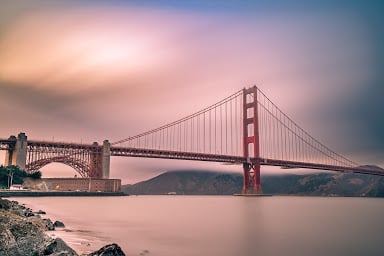 Golden Gate Bridge with fog