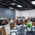 dining tables in meeting space