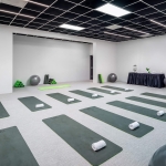 yoga mats in meeting room at bei san francisco