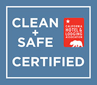 Clean + Safe Certified badge