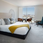 king size bed with view